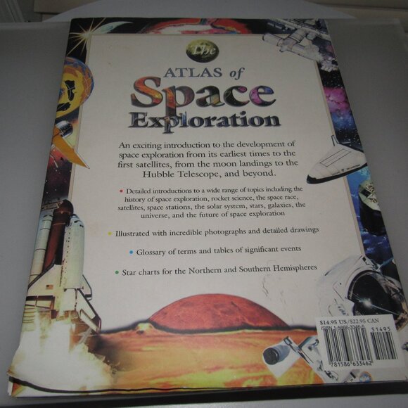 Atlas of Space Exploration by Tim Furniss Hardcover Illustrated Astronomy Book - Picture 3 of 7